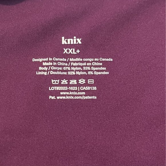 KNIX Women's  Sz XXL+ Purple-Wine V-Neck Shapewear‎  *Comfort * - Picture 5 of 5
